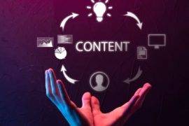 Team brainstorming a content marketing plan for brand storytelling